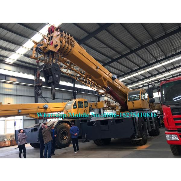 Strong Gradeability XCMG Mobile Crane / 55 Ton All Terrain Crane Four Wheel Drive