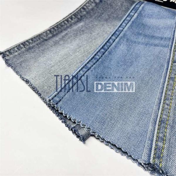 OEM 10s TR Woven Unstitched Jeans Material Twill Denim Cotton Dress Material Fabric
