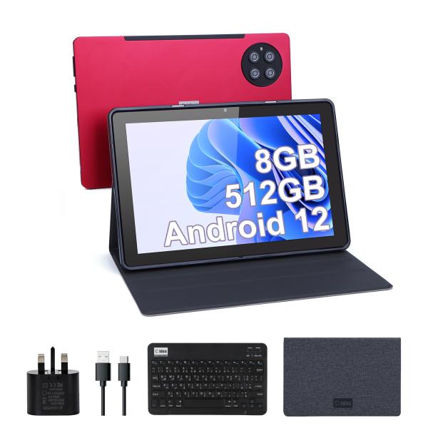 C idea Kids Tablet с 8 ГБ оперативной памяти 512 ГБ ROM Android Tablet PC с клавиатурой CM8800plus