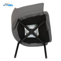 Chaises de salle à manger tournantes en faux cuir à la mode avec des jambes en métal Dc-7528