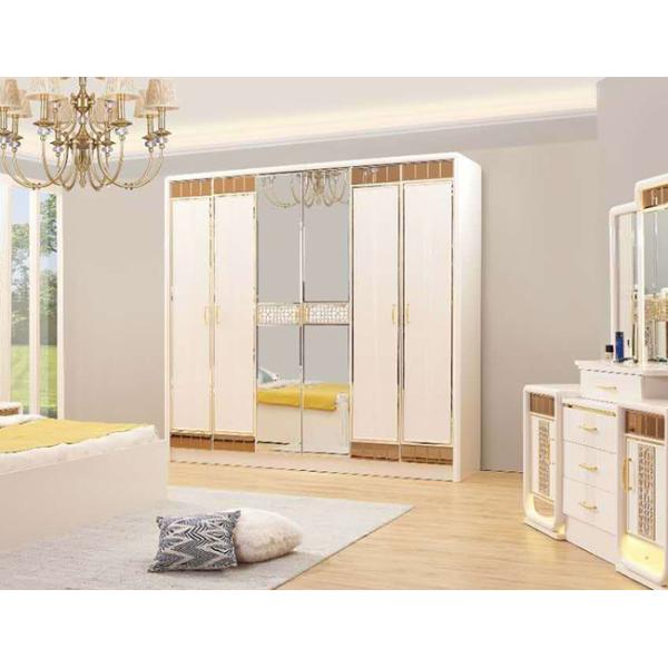 Наборы короля Размера Спальни Дома Мебели MDF деревянной панели белые