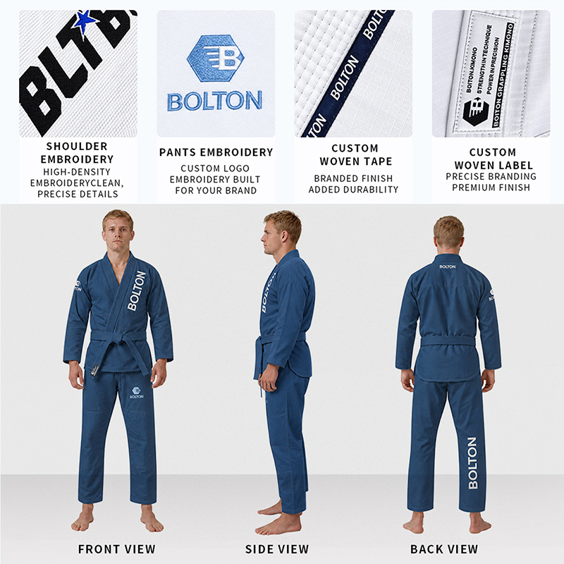 Lightweight BJJ KIMONO crafted for superior mobility and durability during Brazilian Jiu Jitsu training and competition