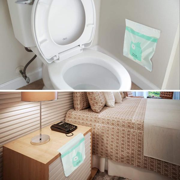 Sac de déchets auto-adhésif jetable portatif universel de voiture