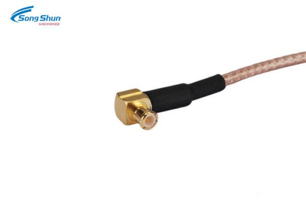 MCX Plug O - Ring Pigtail Cable Right Angle N Jack Bulkhead RG316 Copper Conductor