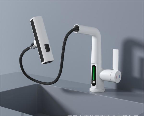 T24 Washbasin Digital Faucet Temperature Control Taps With Boiling Water ODM