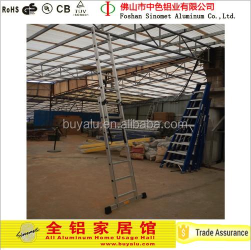 Mutifunctional Aluminum Step Ladder Extention Combination Aluminum Ladder