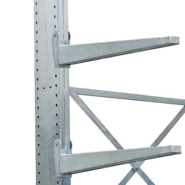 300-1500kgs/arm Weight Capacity Cantilevered Hot Dip Galvanized Outdoor Storage Racking