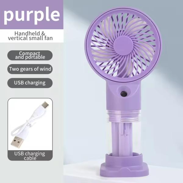 New Summer Mini Handheld Fan Mute Portable USB Charging Spray Water Cooling Fan for Outdoor and Camping