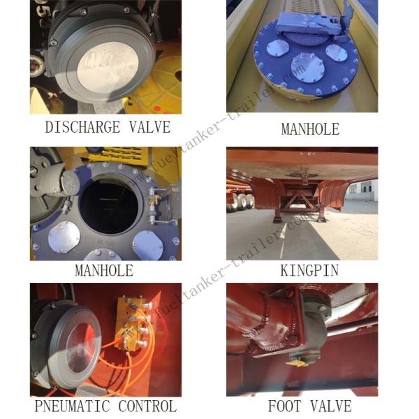 Safe Oil / Petroleum Diesel Tank Trailer With Pneumatic Control For Mine