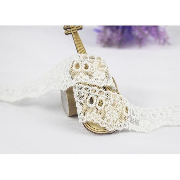 Отделка шнурка свадьбы отверстии нейлона молока Силк для одежды, флористической вышитой ленты шнурка