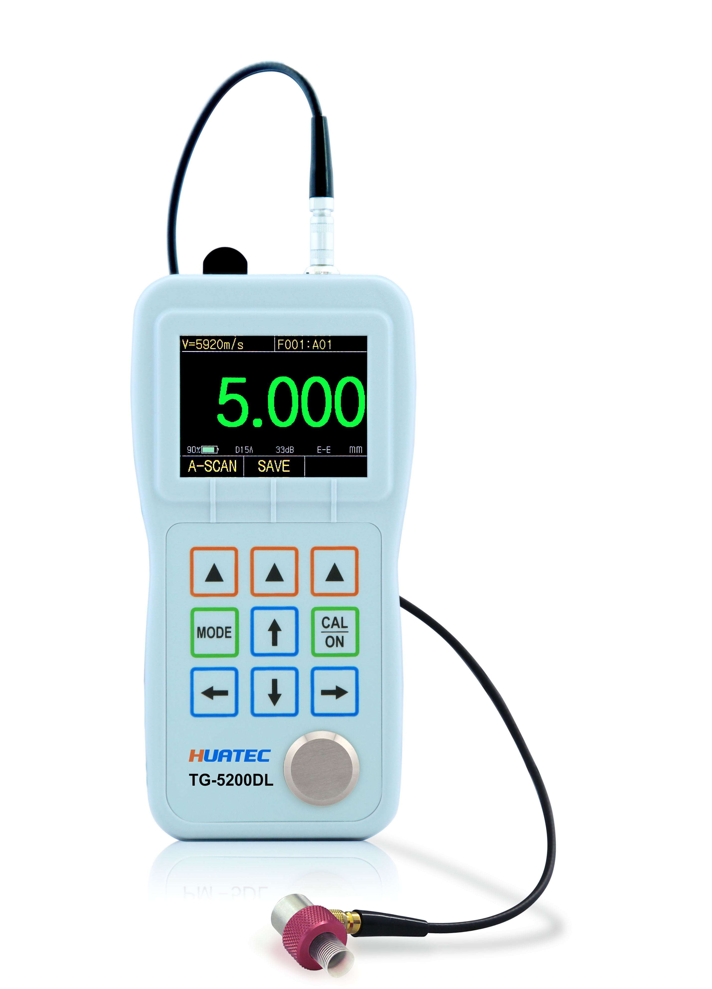 Датчик толщины высокой точности Tg5500d Ndt с 2 батареями размера Aa