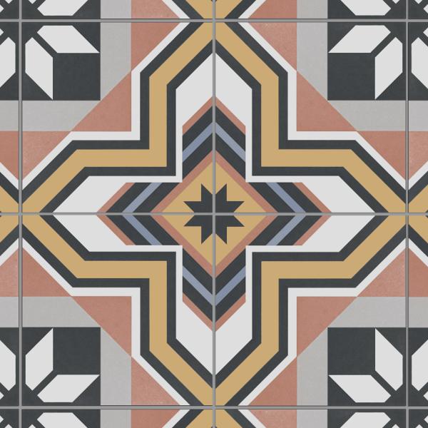 Antibacterial 25x25cm W.A 6% amarelo e rosa azulejos cerâmicos rústicos para banheiro e azulejos decorativos para cozinha