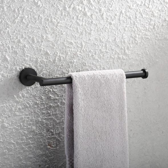 Modern Design Towel Rack Wall Mounted Black Paint Bathroom Accessories Set