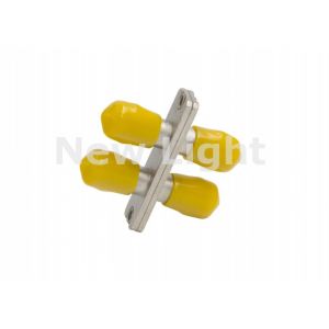 ST Multimode Duplex Metal Fiber Optic Adapter with Low Insertion Loss for Data Processing Networks