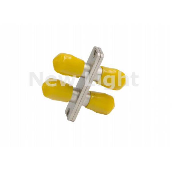 ST Multimode Duplex Metal Fiber Optic Adapter with Low Insertion Loss for Data Processing Networks