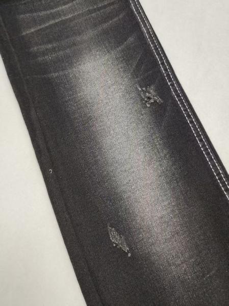 9.9oz Twill Style weak Stretch black/black Denim Fabric With 180cm full width JSD3094A For Jeans Lady Or Man