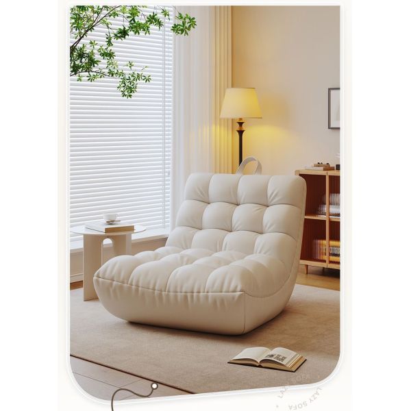 Modern Single Balcony Tatami Lounge Chair Lazy Leisure Bean Bag Sofa with Tech Fabric Modular Design for Living Room