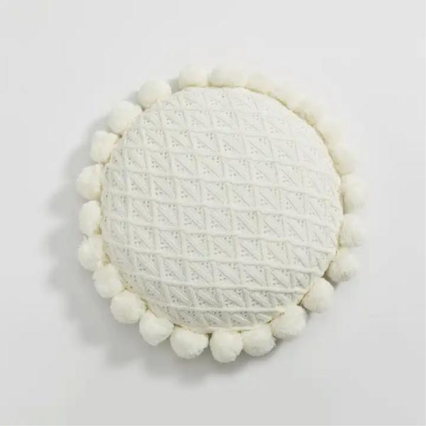 High Density Foam Filling Knitted Throw Pillow Case for Sofa Bed Decor in Customized Color