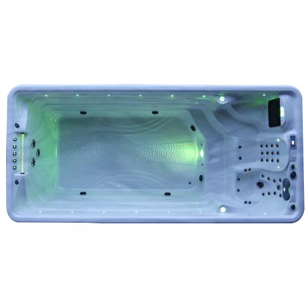 4,8 метра спа заплыва акрилового бассейна на открытом воздухе с джакузи 2 мест