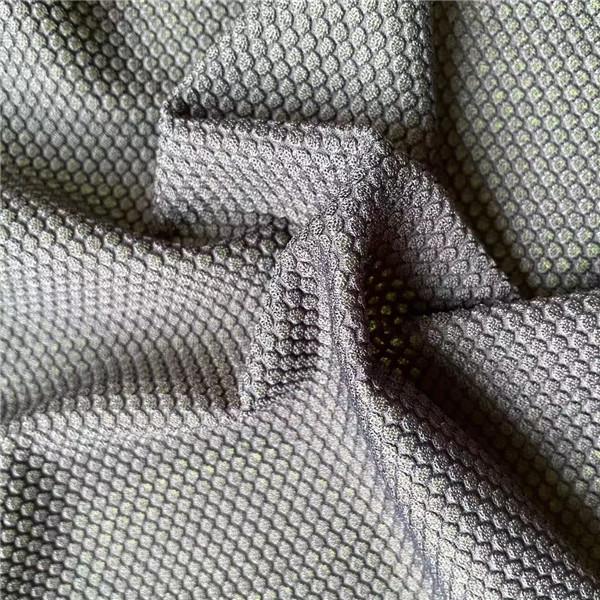 Poliéster de nylon atlético 160cm 100D da tela 90% 10% do jacquard do preto de 180GSM Wicking