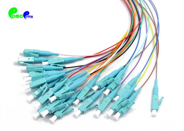 MPO Trunk Cable OM3 24F MPO Male to LC UPC Fanout 0.9mm 50 / 125μm 0.3m Aque LSZH