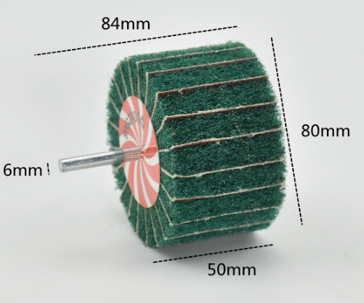 Green Shaft Grinding Flap Wheel Discs 20mm 25mm 30mm 40mm 50mm 60mm 80mm 100mm