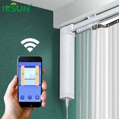 Smart Motorized Curtain Track System , Wifi Automated Curtain Rails