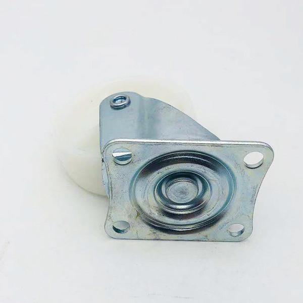 360 Degree 3 Inch White PP Wheel Furniture Cabinets  Caster