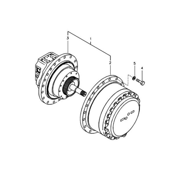 VOE14521691 Excavator Final Drive Assembly For Vo-lvo Excavator EC290B