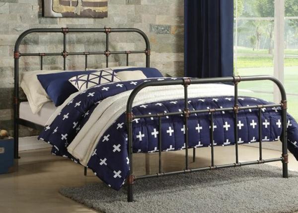 Folding Metal Double Wrought Iron ODM Industrial Pipe Bed Reject Formaldehyde