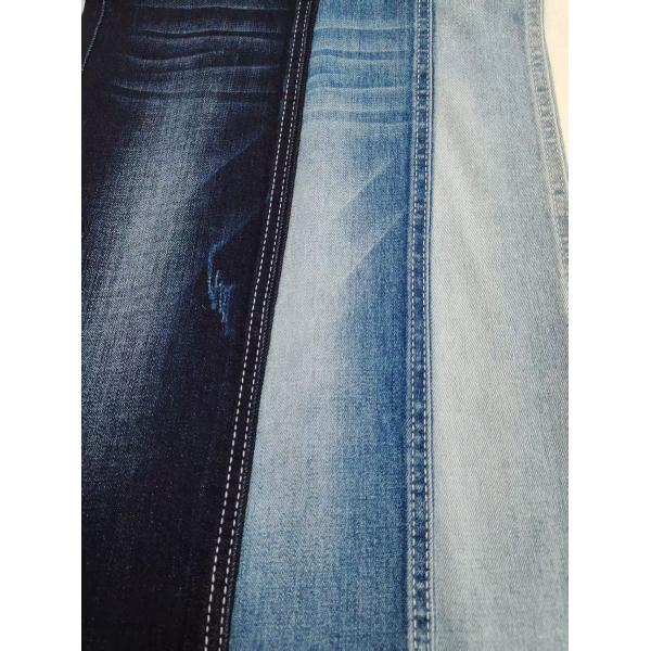 8.9oz 85%Cotton Dual-Core Siro Yarn Cross Slub 10s Denim Fabric 180cm Full Width For Jeans Or Jacket