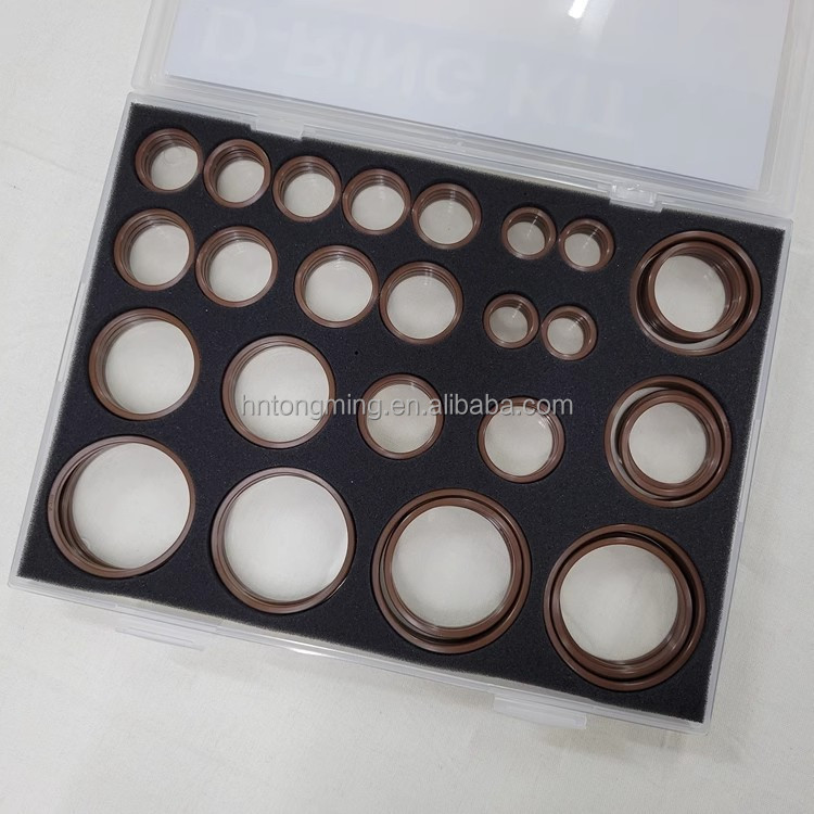 Carter Excavator Special Flange Pipe Head Oil Seal Flat Fluorine Rubber Sealing Ring O-ring D-shaped square Ring Boxed High Temp