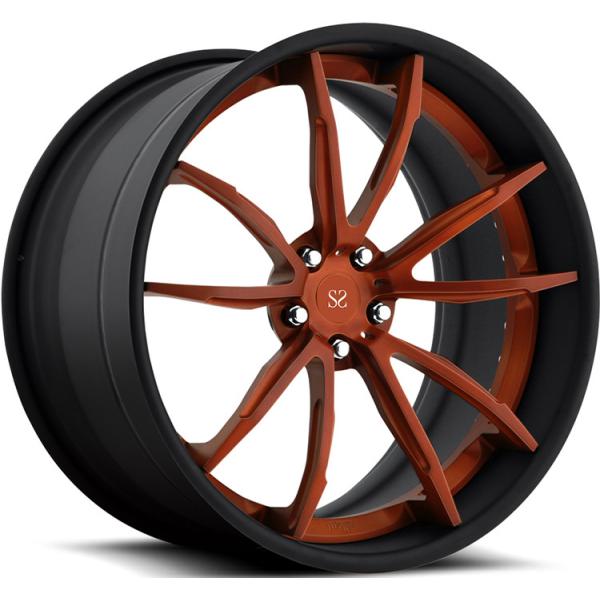 For Nissan GTR 5x114.3 Best Price 22 Rims Gloss Black Machined Customized 2-piece Forged Alloy Wheels