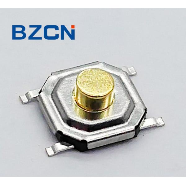 Metal Case Normally Closed Tactile Switch 12V Voltage With Brass Button