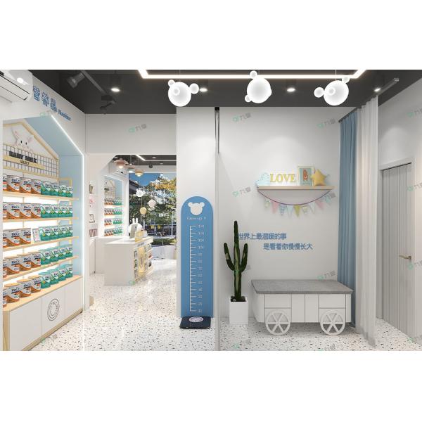 Klein Blue Merch Display Rack Shelf Retail Fixtures For Baby Shop Customizable 50Sqm