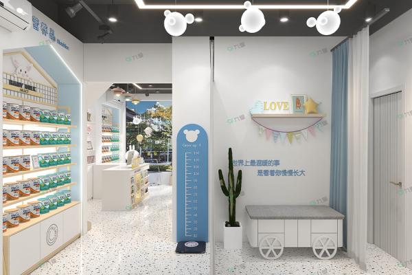 Klein Blue Style Baby Store Display Shelf Customizable 50 Sqm