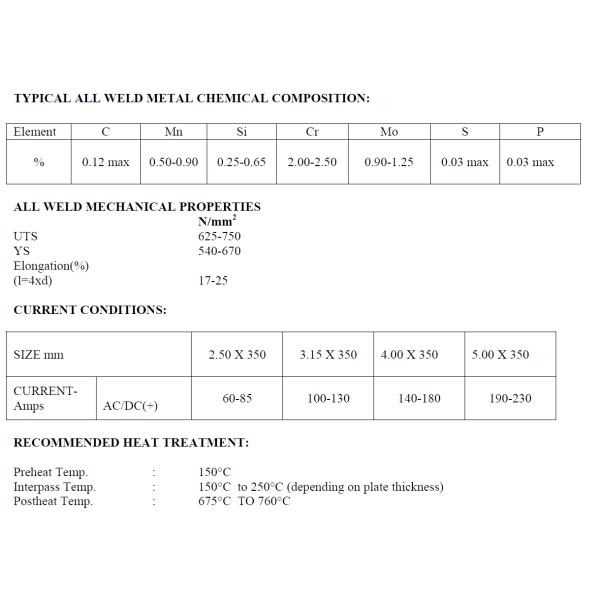 AWS A/SFA 5.5 E 9018-B3 Hydrogen Controlled Iron Powder Welding Electrode