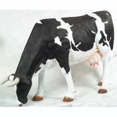 Realistic Animal Statue Waterproof Life Size Cow Sculpture Customized Available