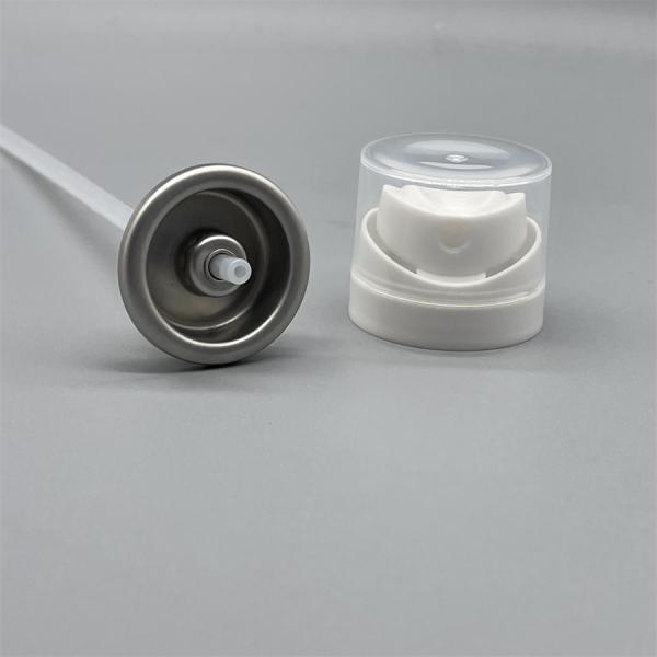 Válvula de pulverización de desodorante de aluminio de 53 mm para productos de cuidado corporal