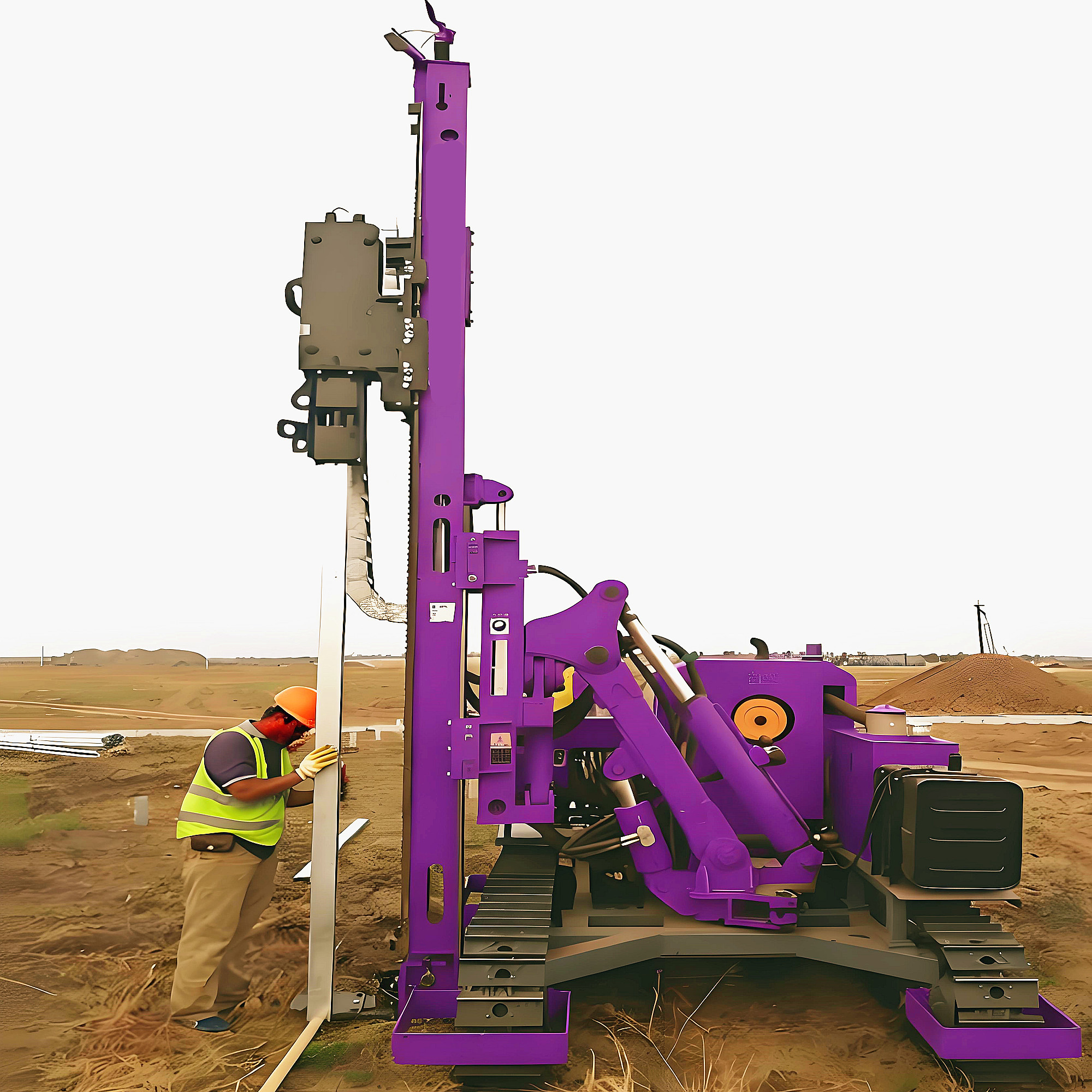 Multifunctional Pile Driver Four Piling Methods High Efficiency Hydraulic Hammer Pile Driver Machine 