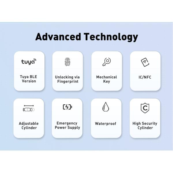 Memory Card Data Storage Options Waterproof Zinc Alloy Mortise Lock with WiFi Network