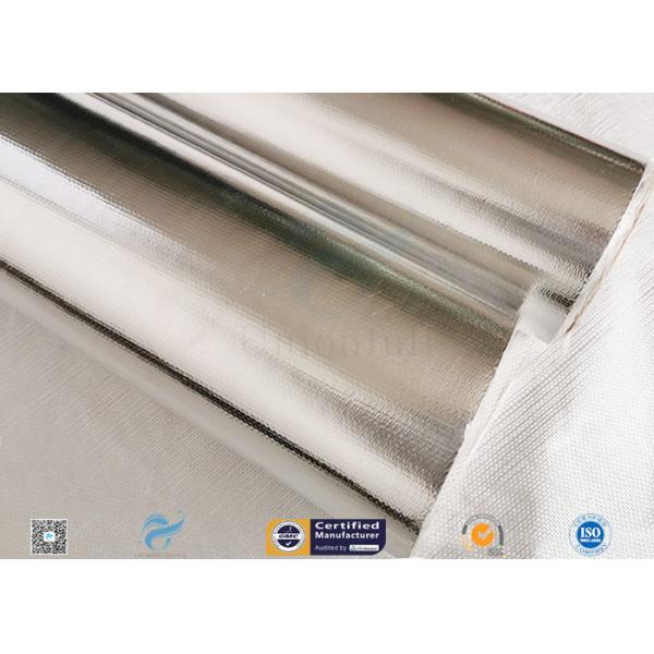7/14/18μ Heat Sealing Aluminium Foil Backed Fiberglass Fabric Satin Weave