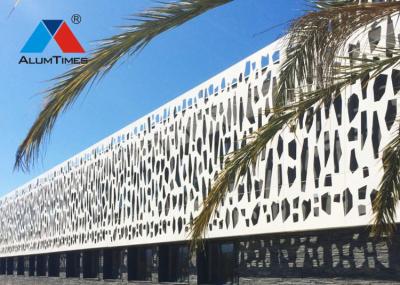 Perforated Decorative Aluminium Screen Environmentally Friendly With High Strength