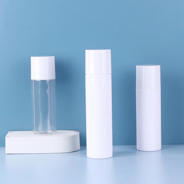 Custom Luxury Plastic Airless Bottle Green Plastic Bottles OEM For Cosmetics
