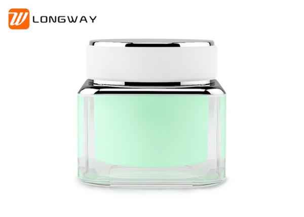 50ml  plastic acrylic cream jar  double layer good design for cosmetic packaging