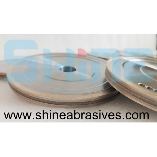 Flat Shaped Glass Metal Bond Grinding Wheels Straight Edge Round Machine