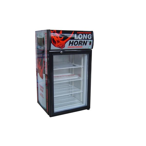 68L nevera pantalla monster energy drink display refrigerators with top lampbox SC68B