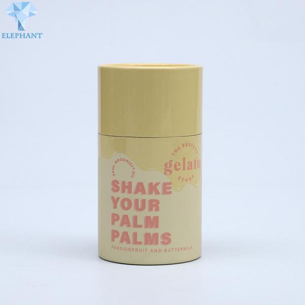 Recyclable Tea Coffee Kraft Tubes Packaging Brown CMYK Printing