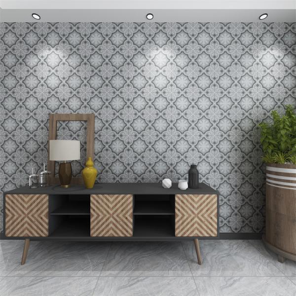 Gray 20x20cm Ceramic Rustic Tile for Indoor Floor
