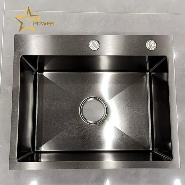 Kitchen 304 Stainless Steel Hand-Made Sink Single Sink Household Wash Basin